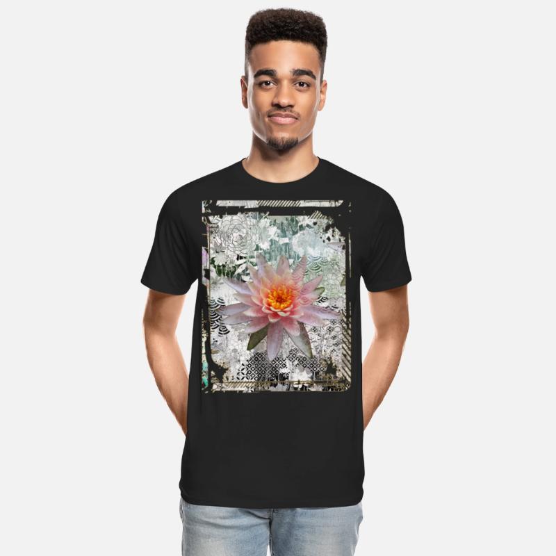 Japanese Collage Art Lotus Water Lily Collage Art