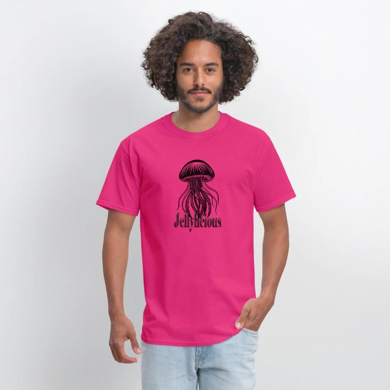 Jellylicious,Minimalist Jellyfish Illustration