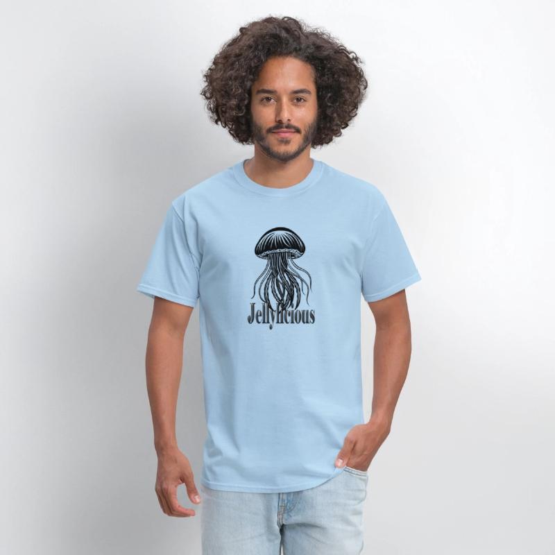 Jellylicious,Minimalist Jellyfish Illustration