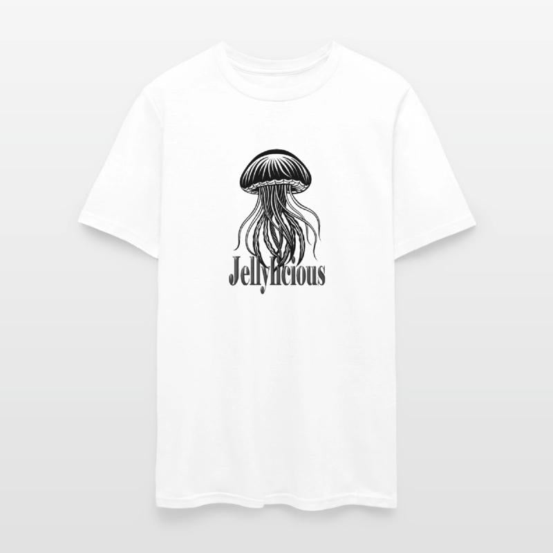 Jellylicious,Minimalist Jellyfish Illustration