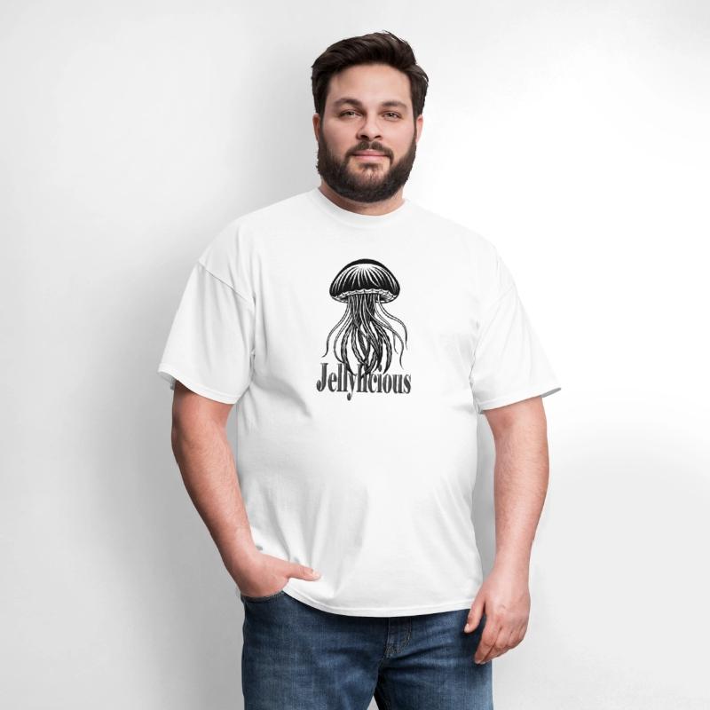Jellylicious,Minimalist Jellyfish Illustration