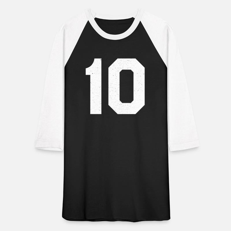 Jersey Number 10 Ten Athletic Sports