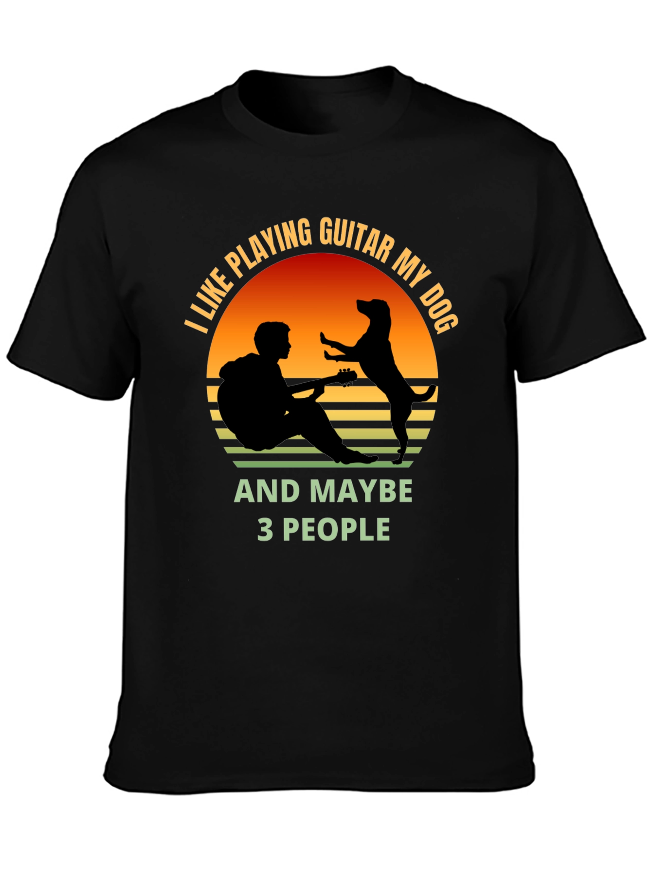 Guitar and Dog Lover T-Shirt