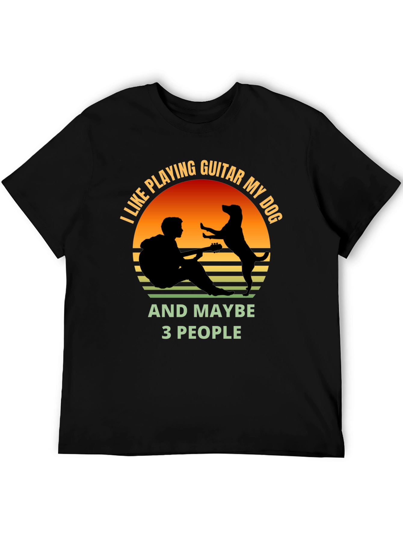 Guitar and Dog Lover T-Shirt
