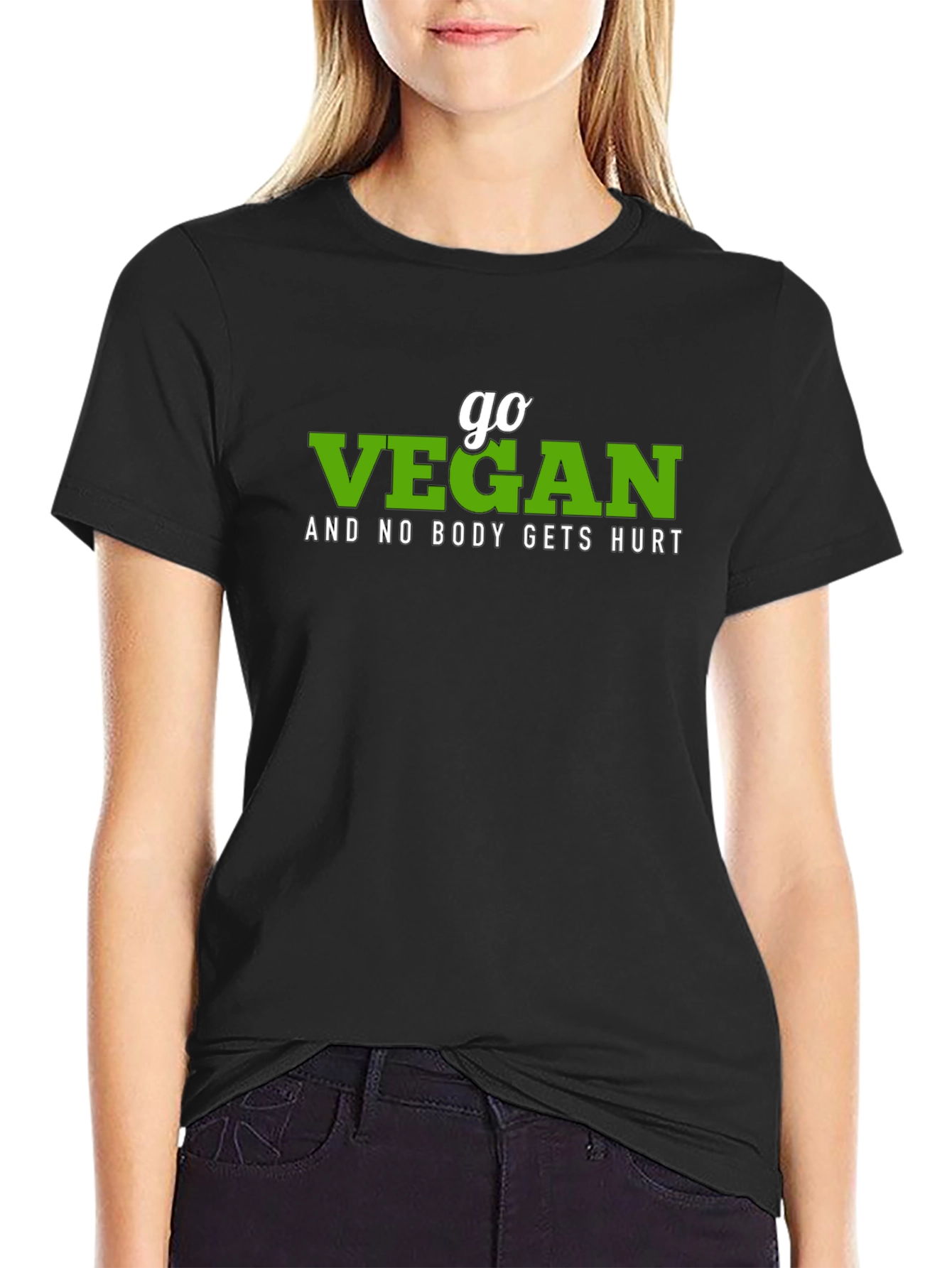 Go Vegan T-Shirt - Animal Rights Vegetarian Lifestyle
