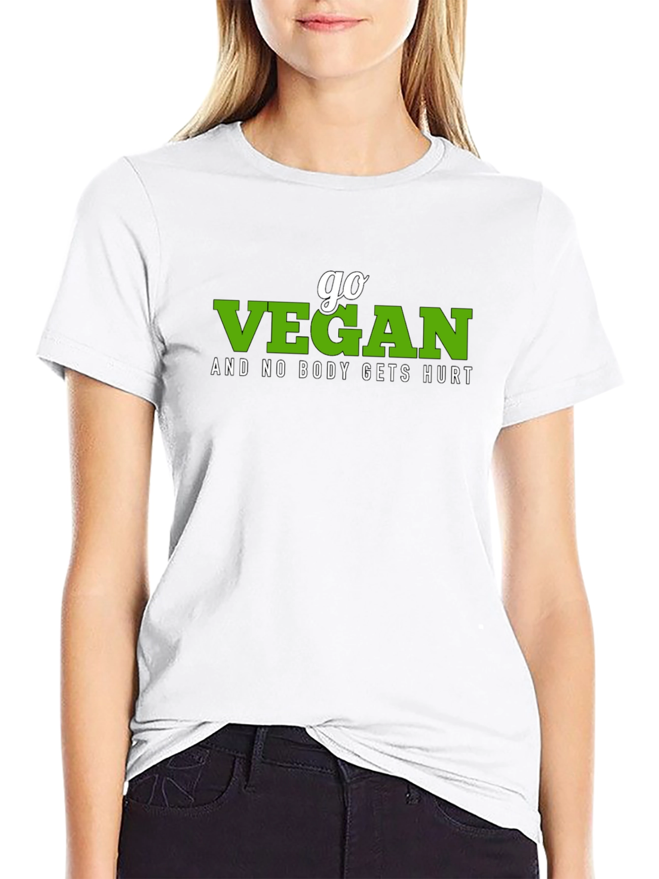 Go Vegan T-Shirt - Animal Rights Vegetarian Lifestyle