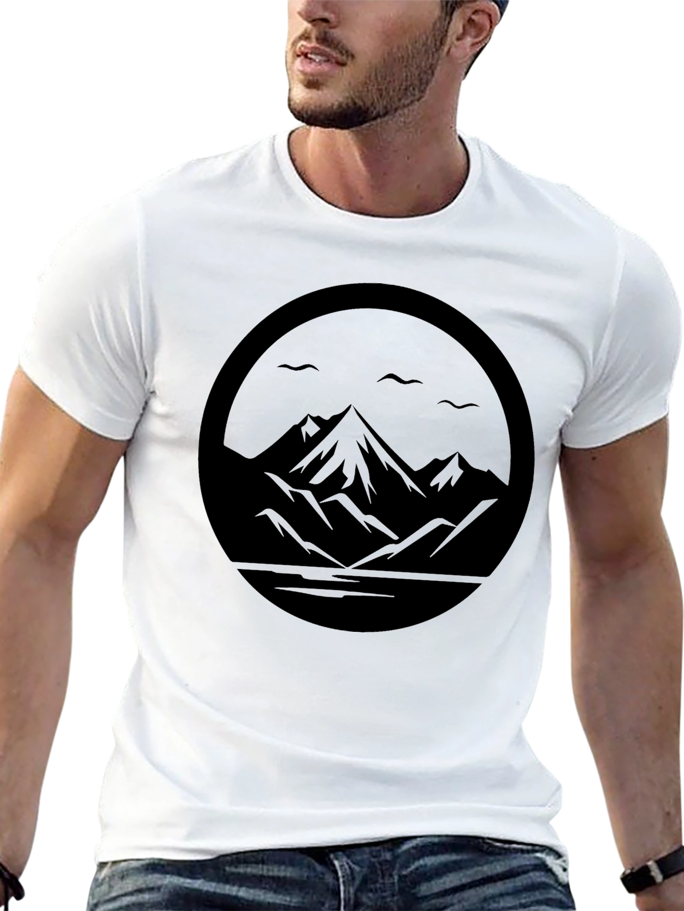 Black Mountain Circle Graphic Tee