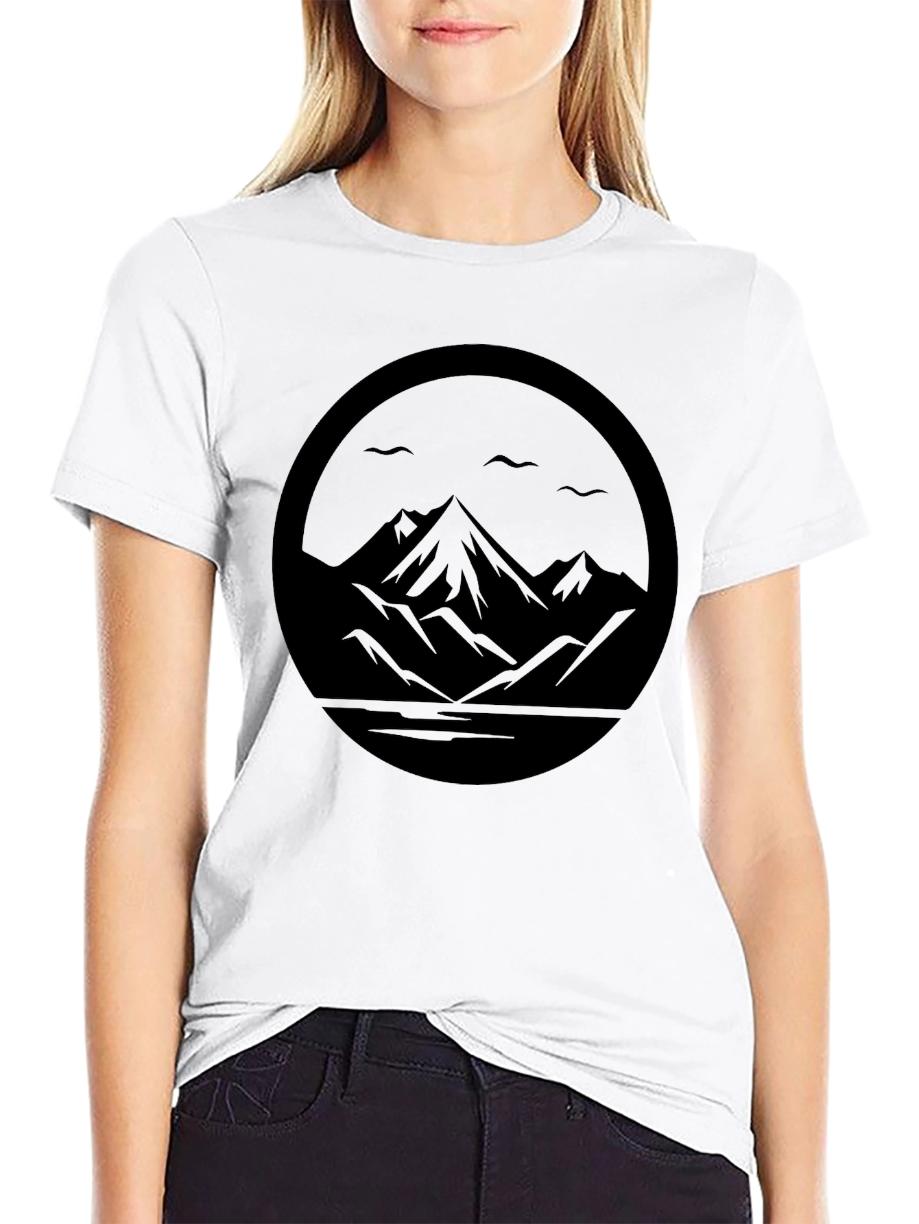 Black Mountain Circle Graphic Tee