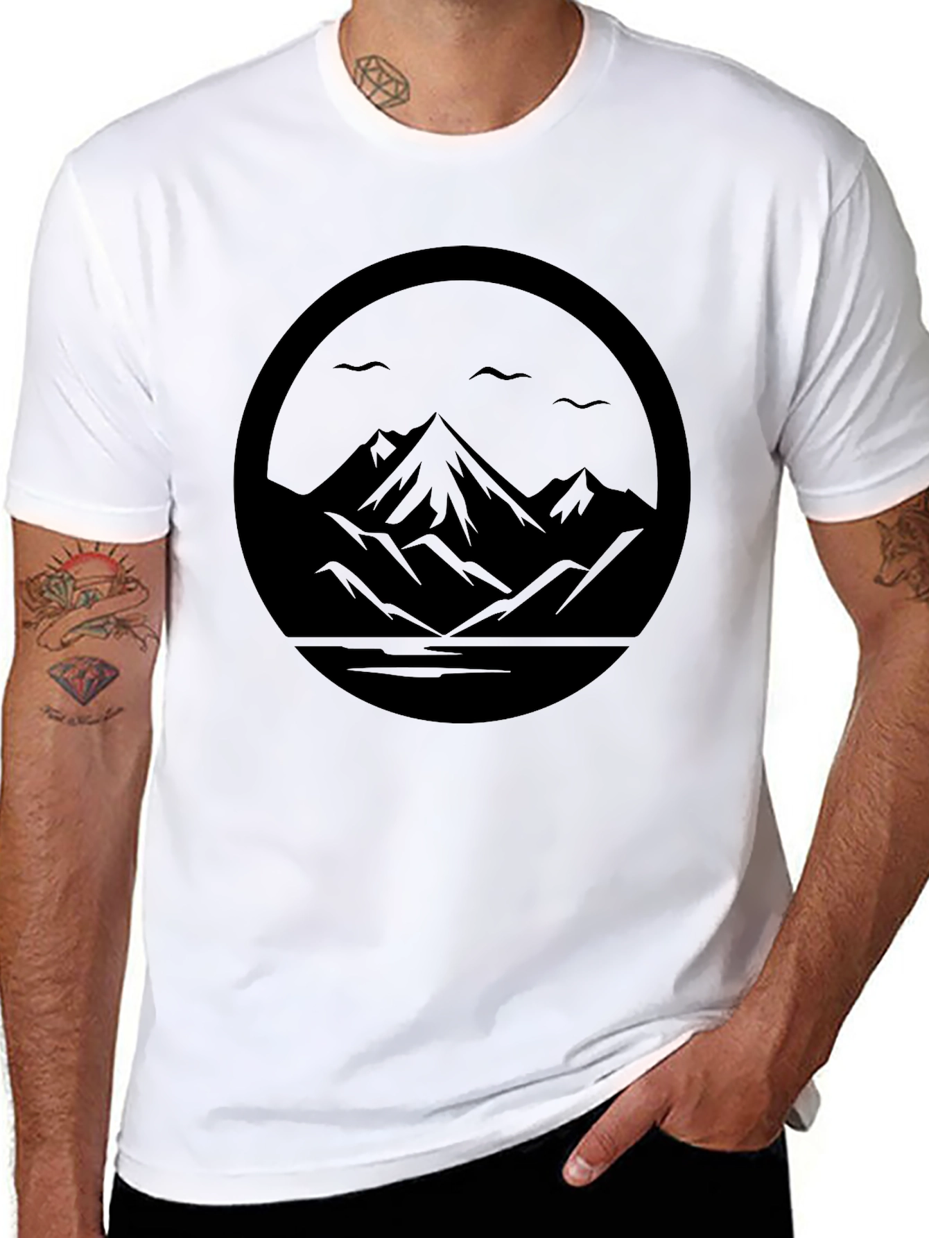 Black Mountain Circle Graphic Tee