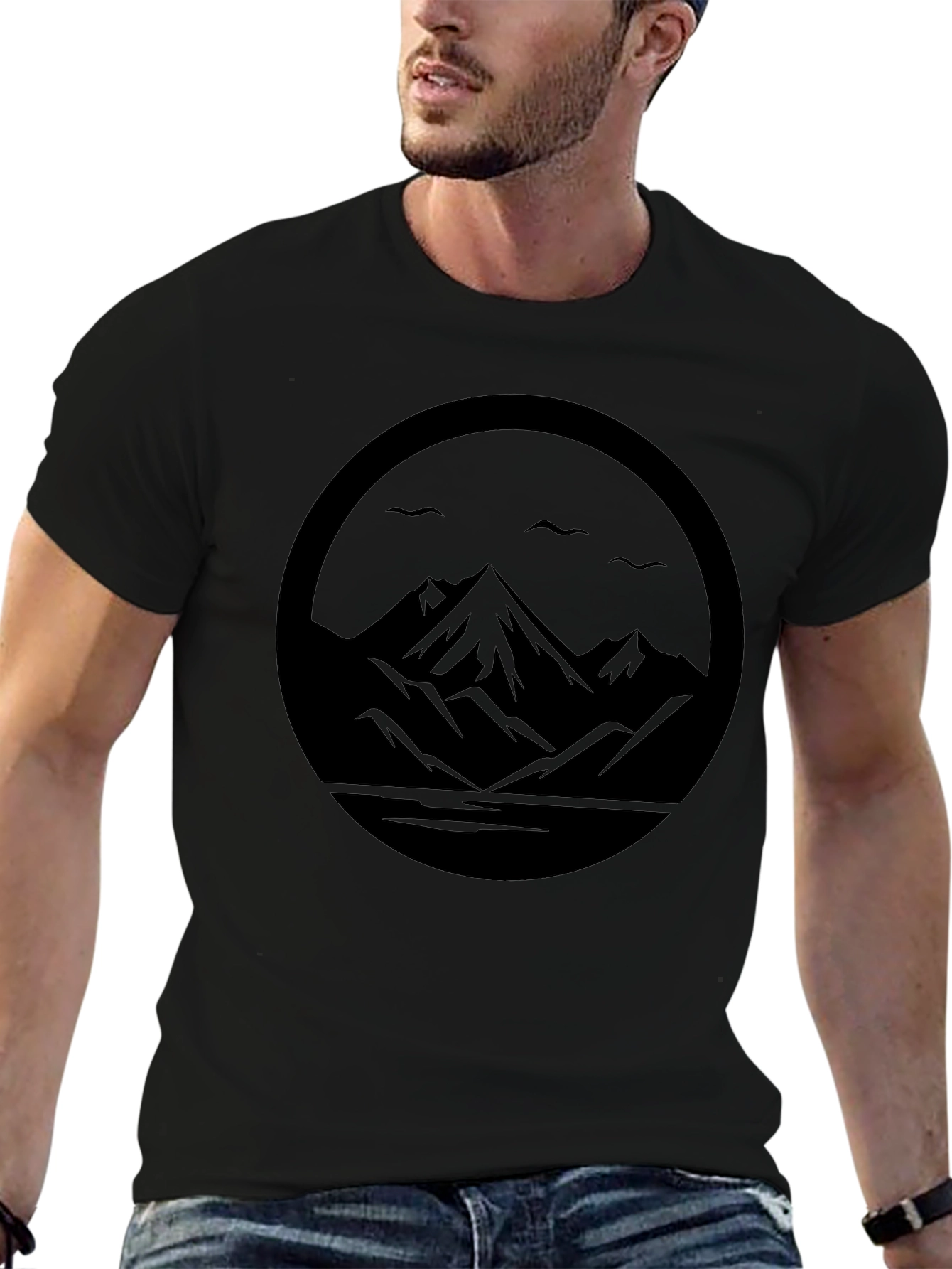 Black Mountain Circle Graphic Tee
