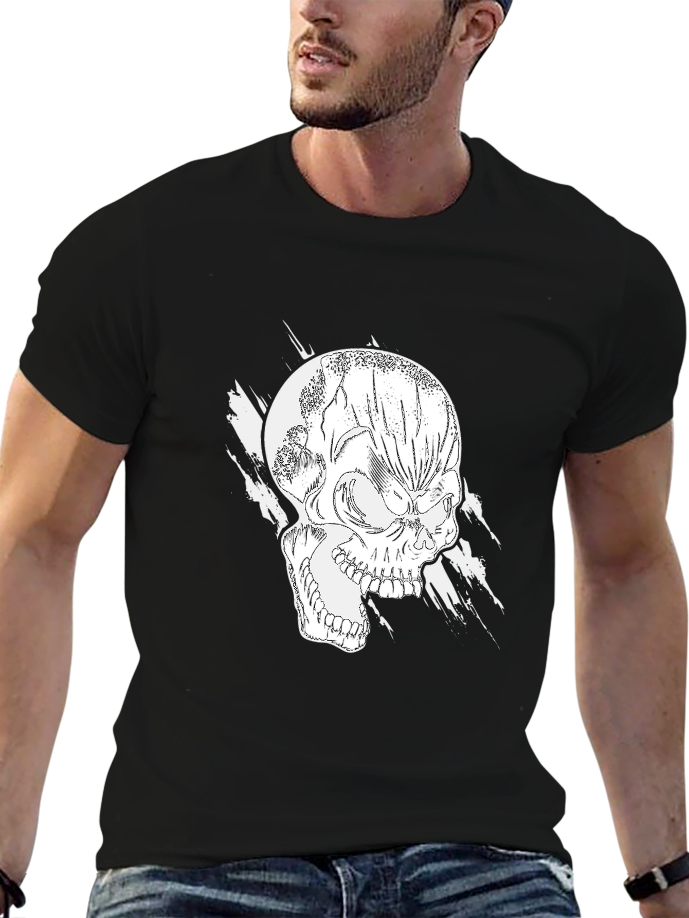 Skull Graphic Black T-Shirt