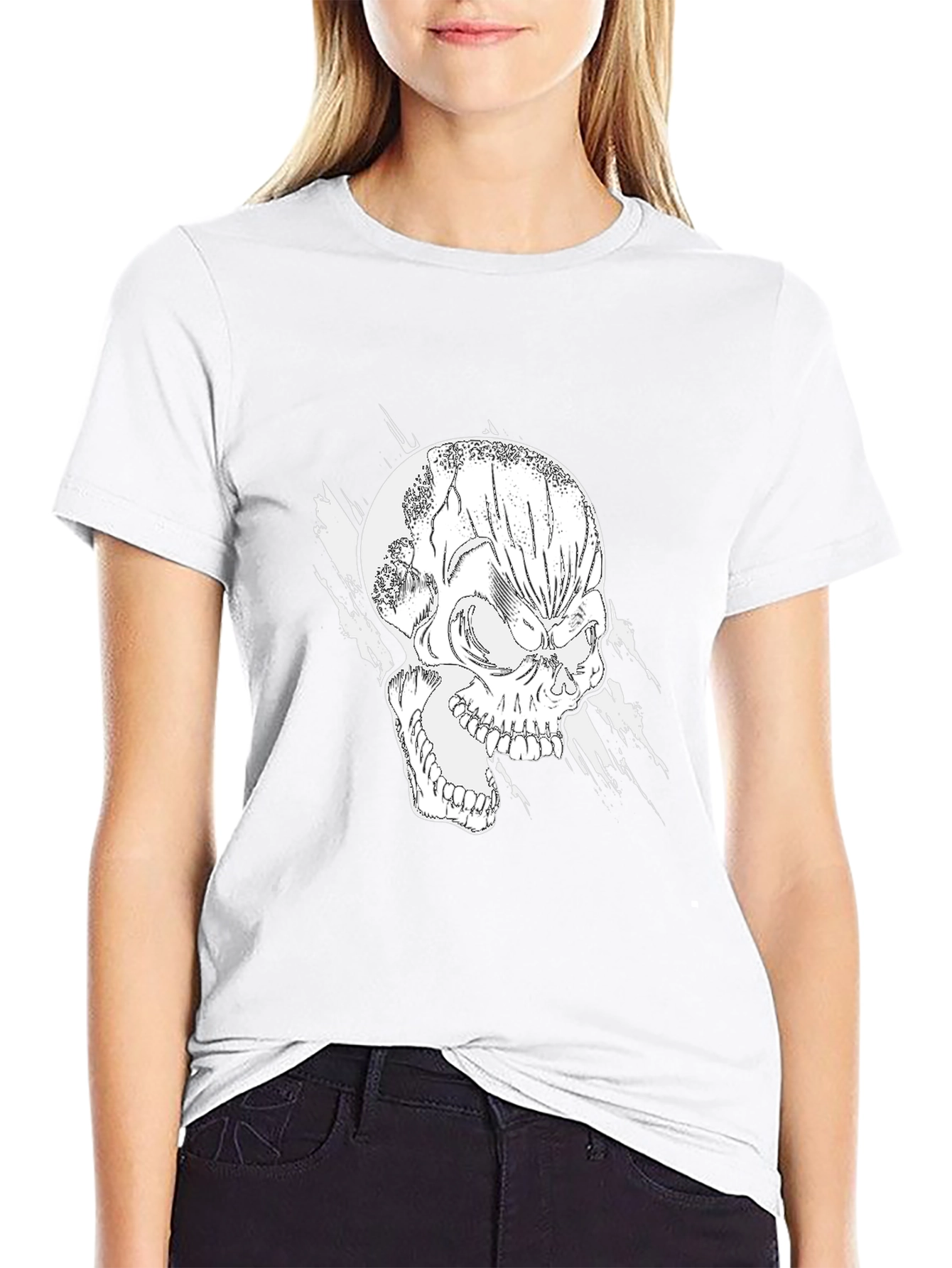 Skull Graphic Black T-Shirt