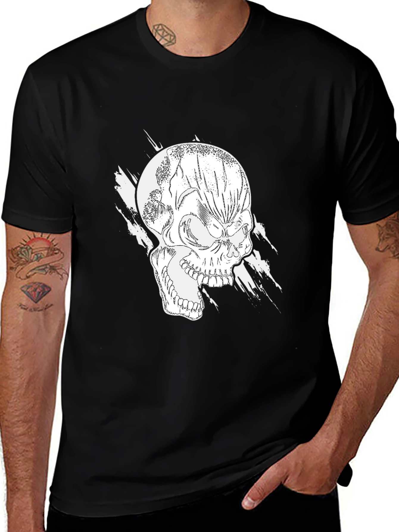 Skull Graphic Black T-Shirt