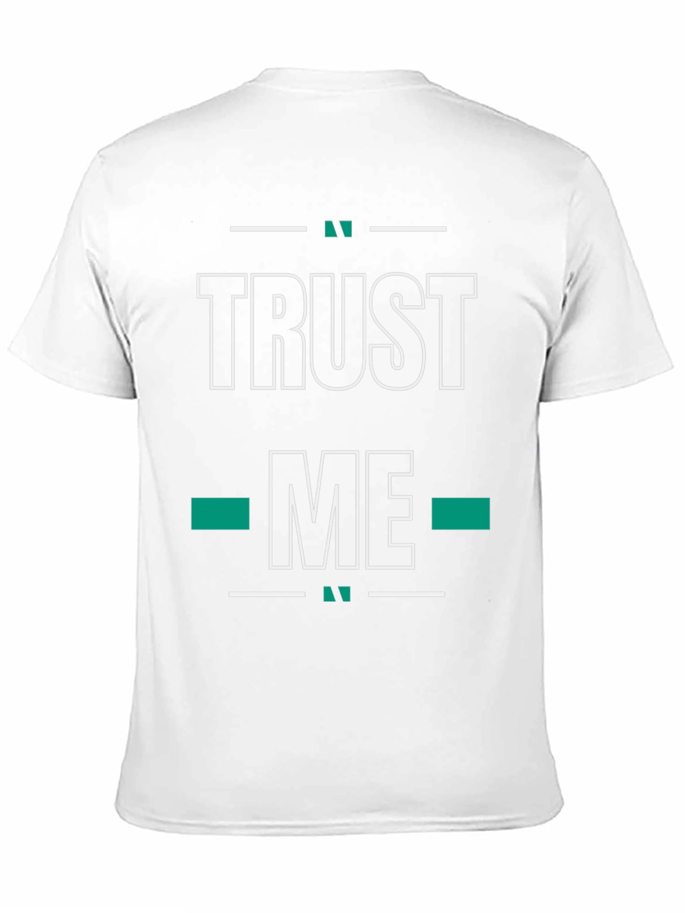 Trust Me Graphic Tee - Black Cotton Blend