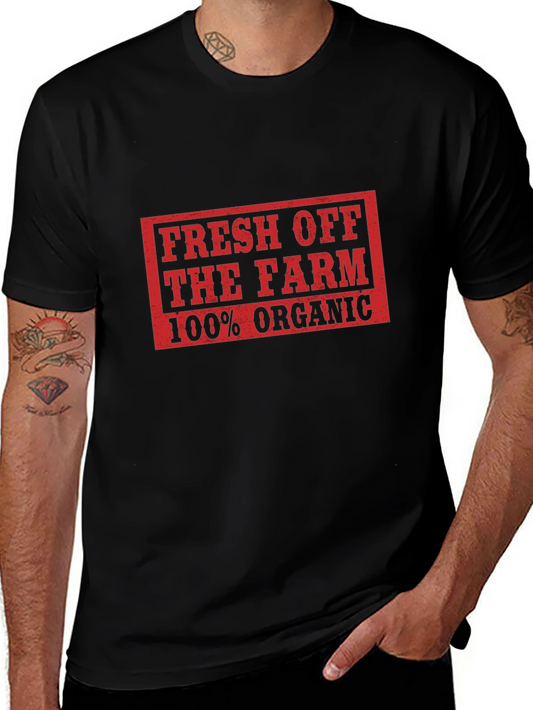 Fresh Off The Farm 100% Organic Black T-Shirt