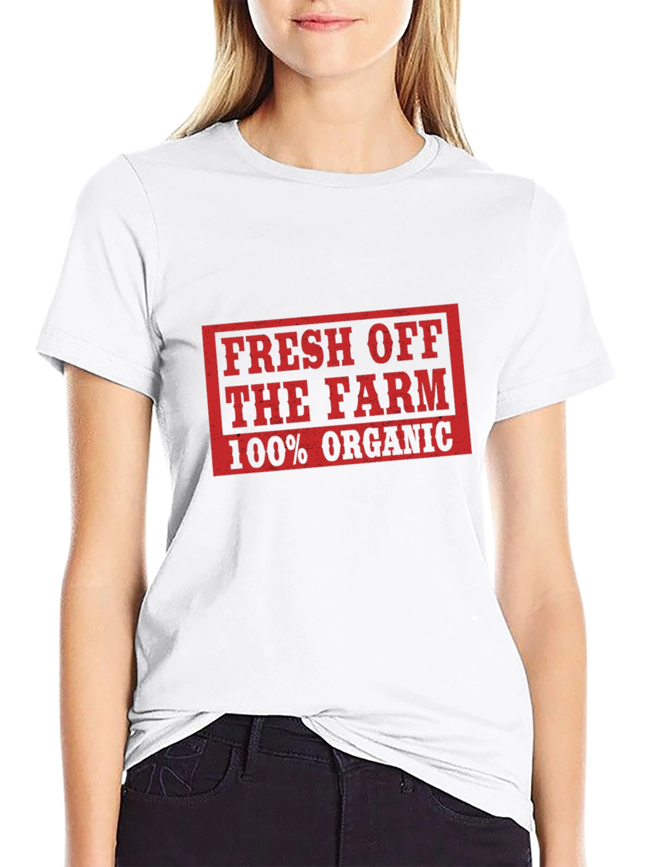 Fresh Off The Farm 100% Organic Black T-Shirt