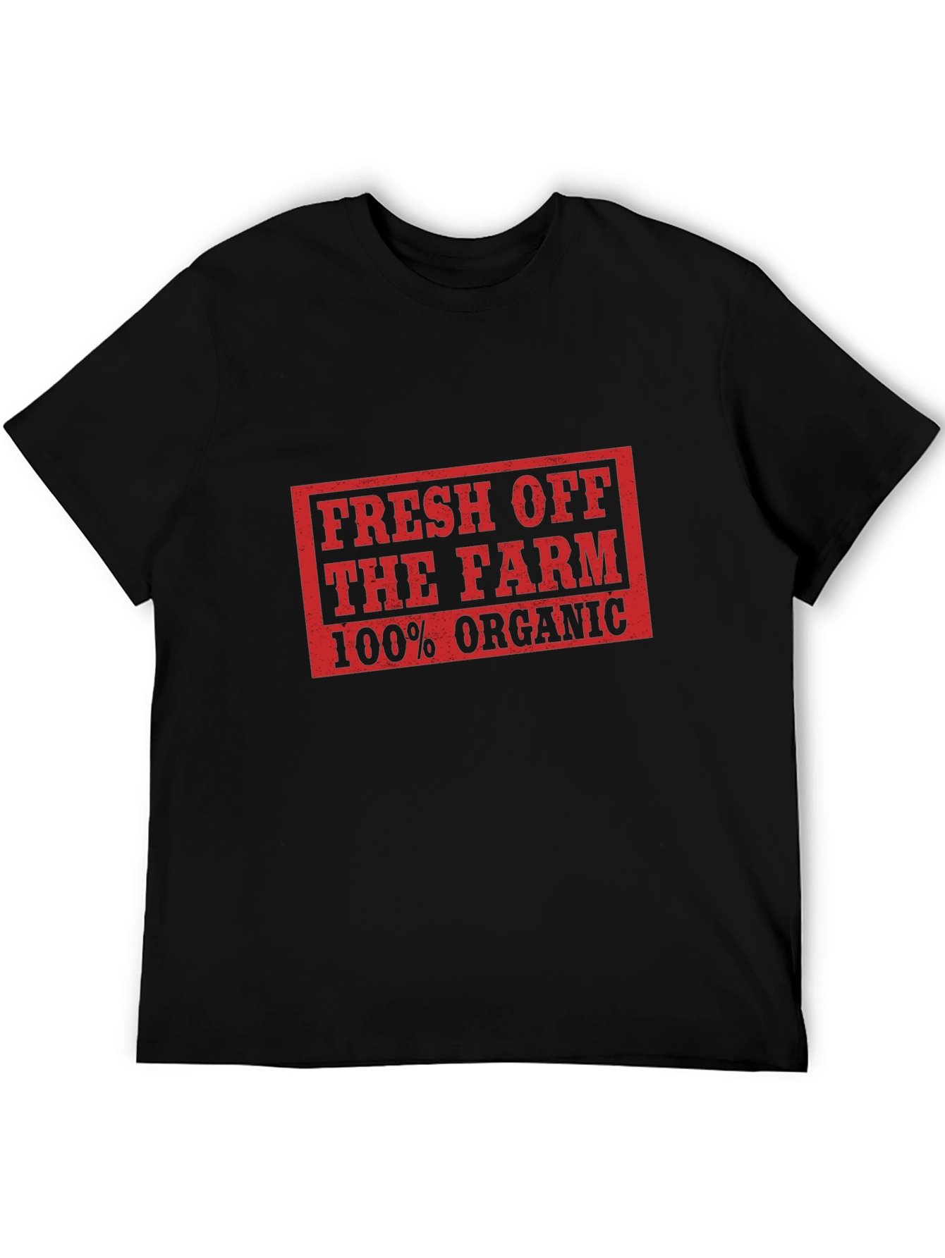 Fresh Off The Farm 100% Organic Black T-Shirt