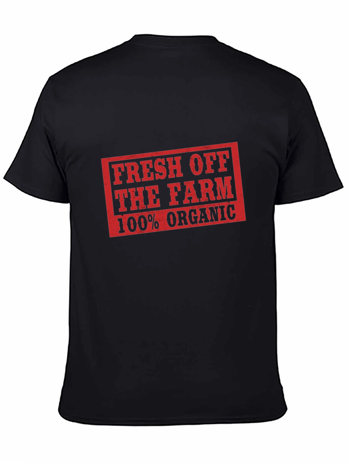 Fresh Off The Farm 100% Organic Black T-Shirt