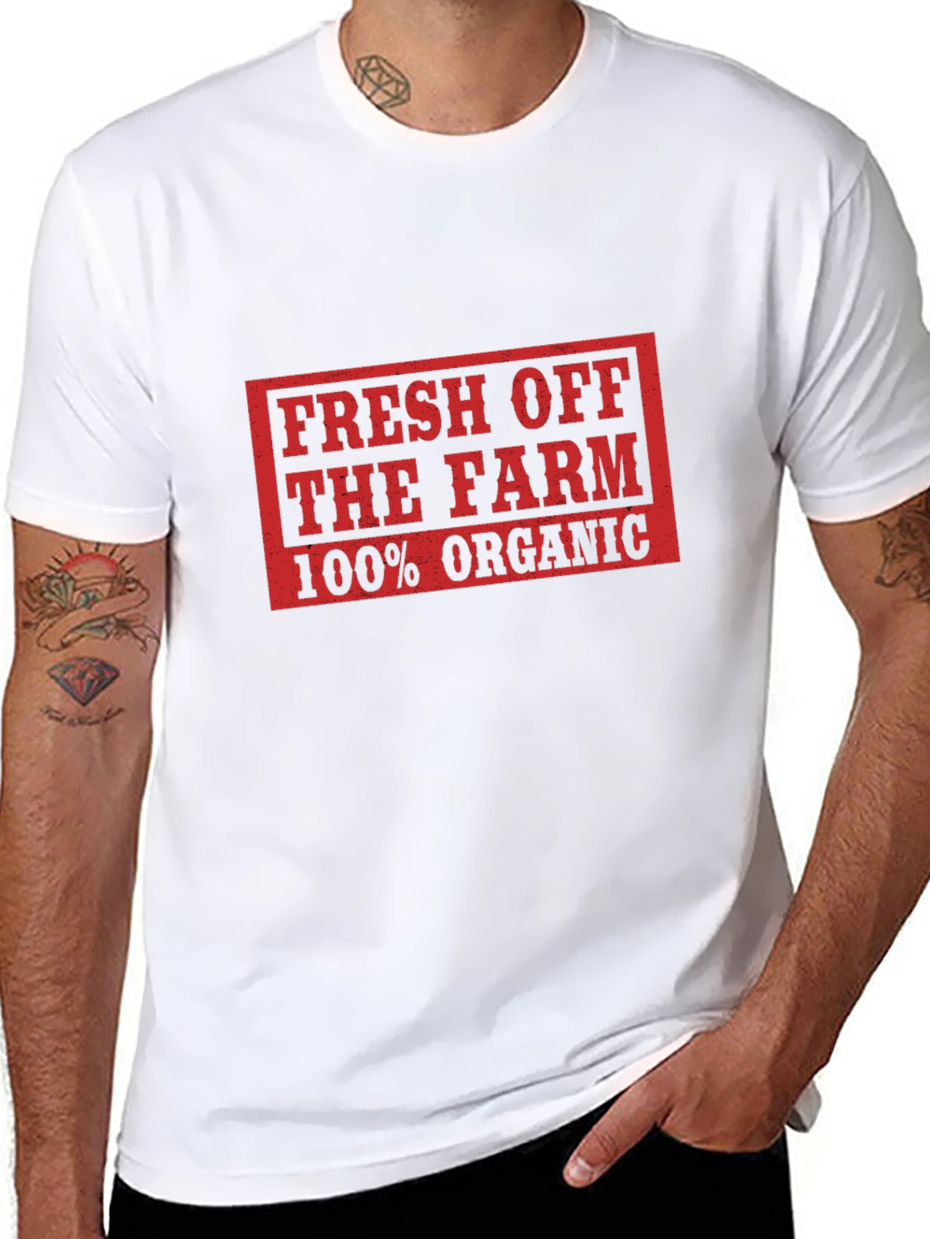 Fresh Off The Farm 100% Organic Black T-Shirt