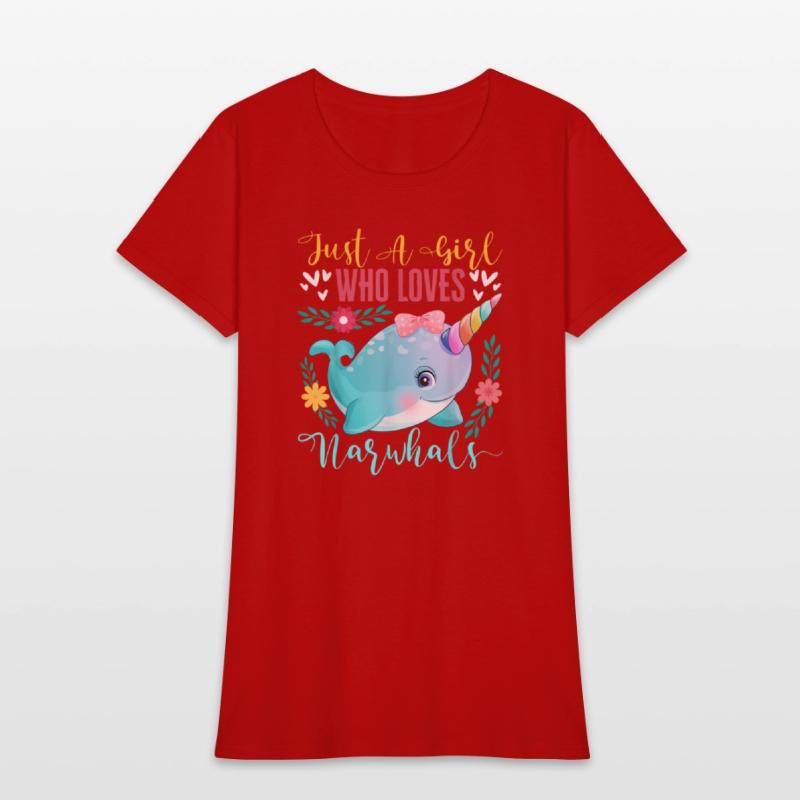 Just A Girl Who Loves Narwhals Narwhale Animals