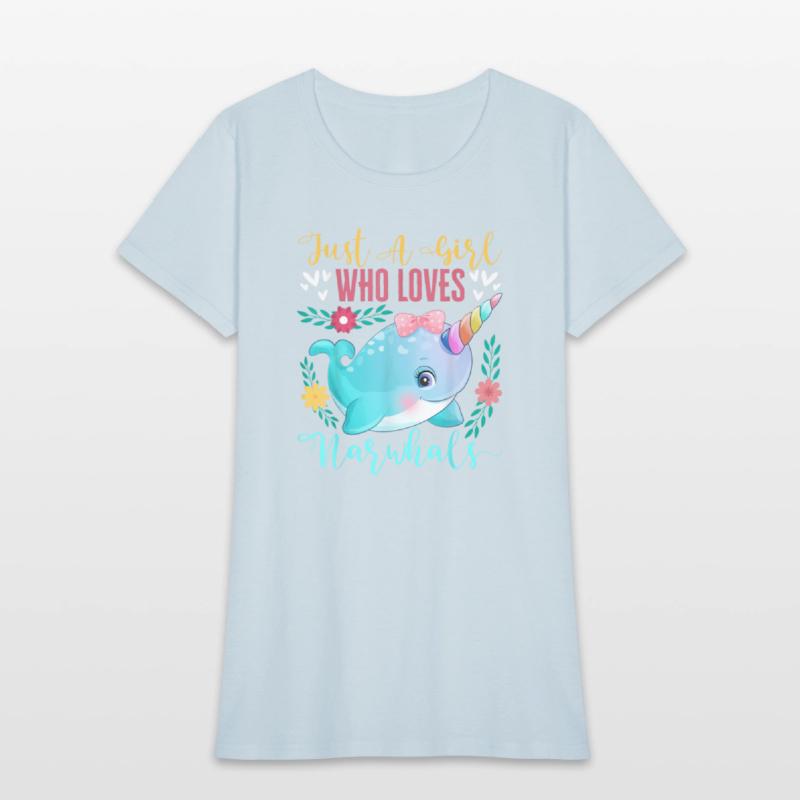 Just A Girl Who Loves Narwhals Narwhale Animals