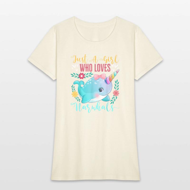 Just A Girl Who Loves Narwhals Narwhale Animals