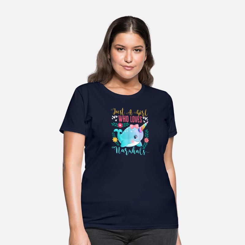 Just A Girl Who Loves Narwhals Narwhale Animals