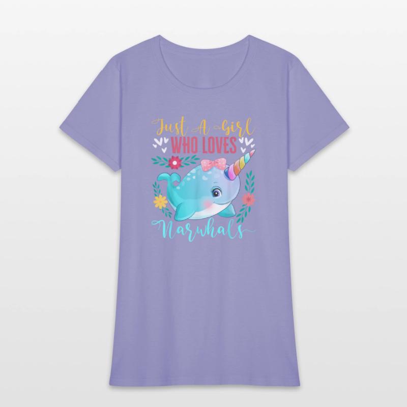 Just A Girl Who Loves Narwhals Narwhale Animals