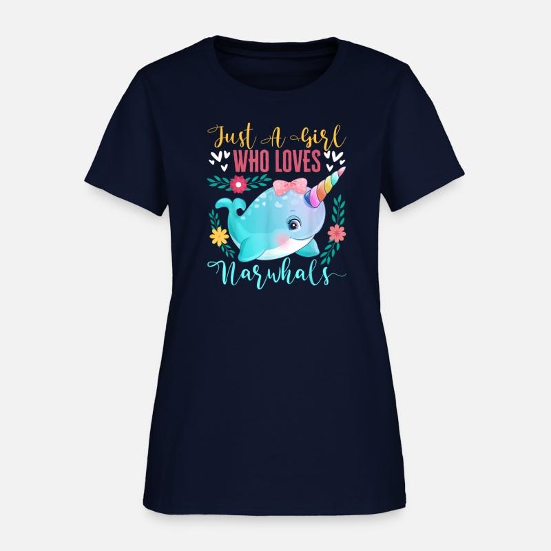 Just A Girl Who Loves Narwhals Narwhale Animals