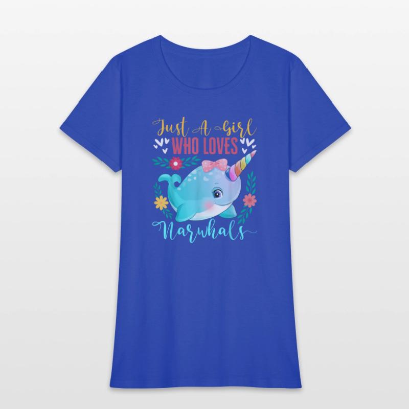Just A Girl Who Loves Narwhals Narwhale Animals