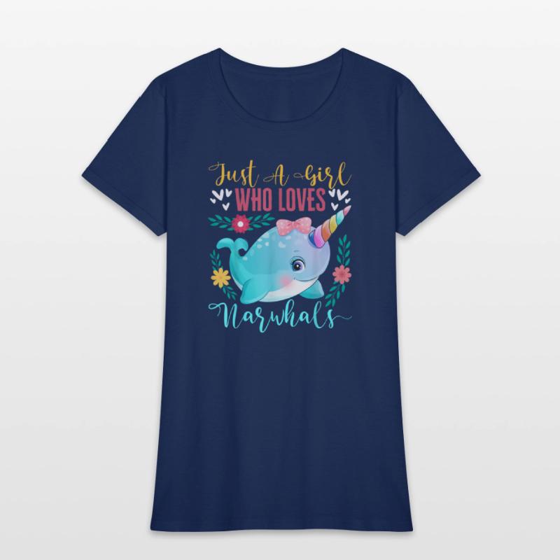 Just A Girl Who Loves Narwhals Narwhale Animals