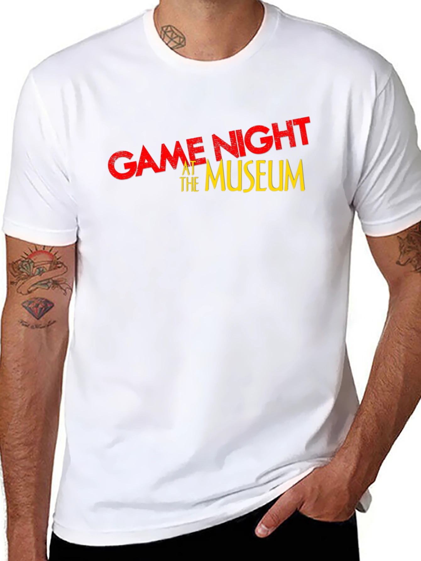 Game Night at the Museum Black T-Shirt