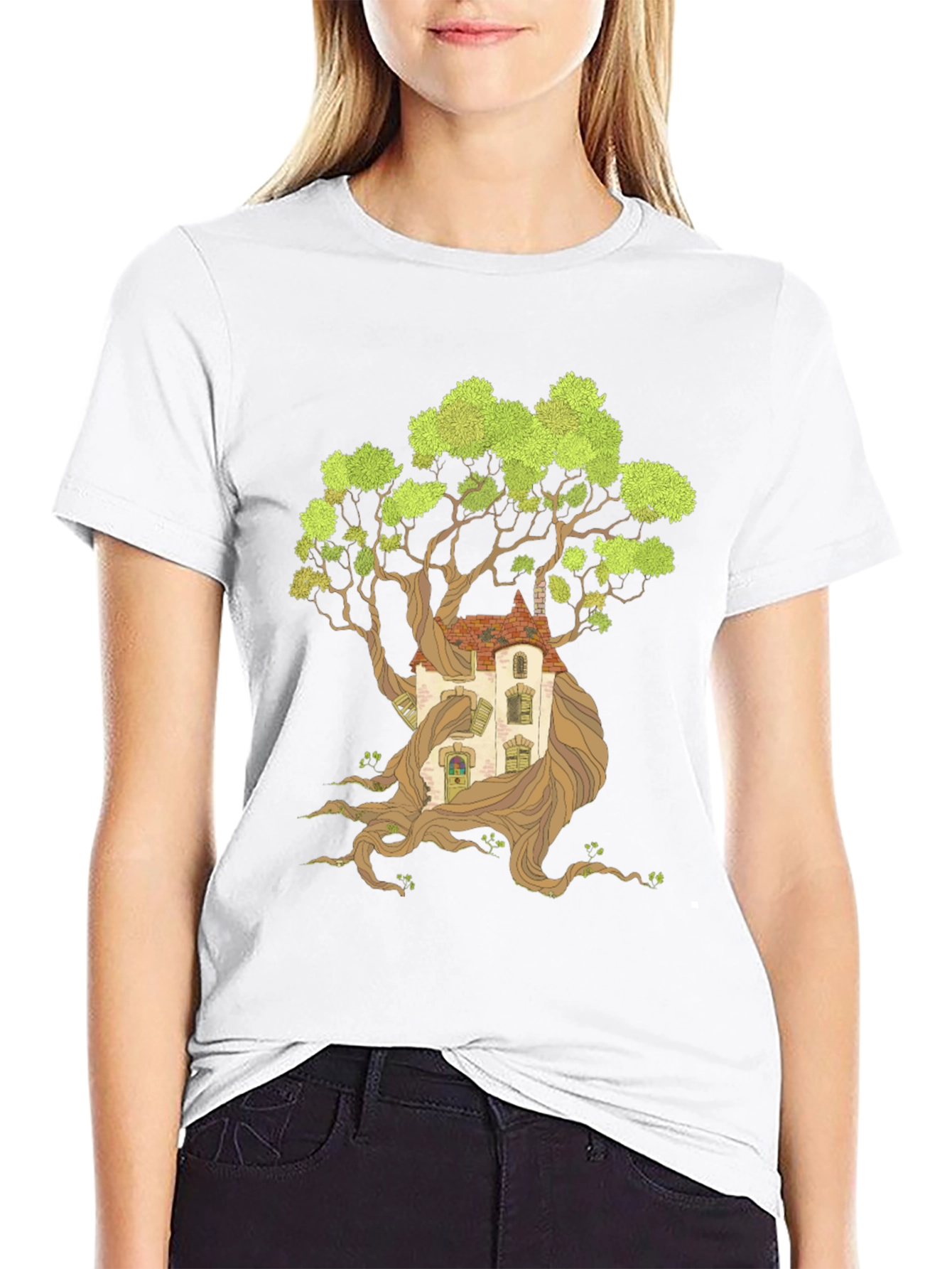 Treehouse Graphic Print Tee