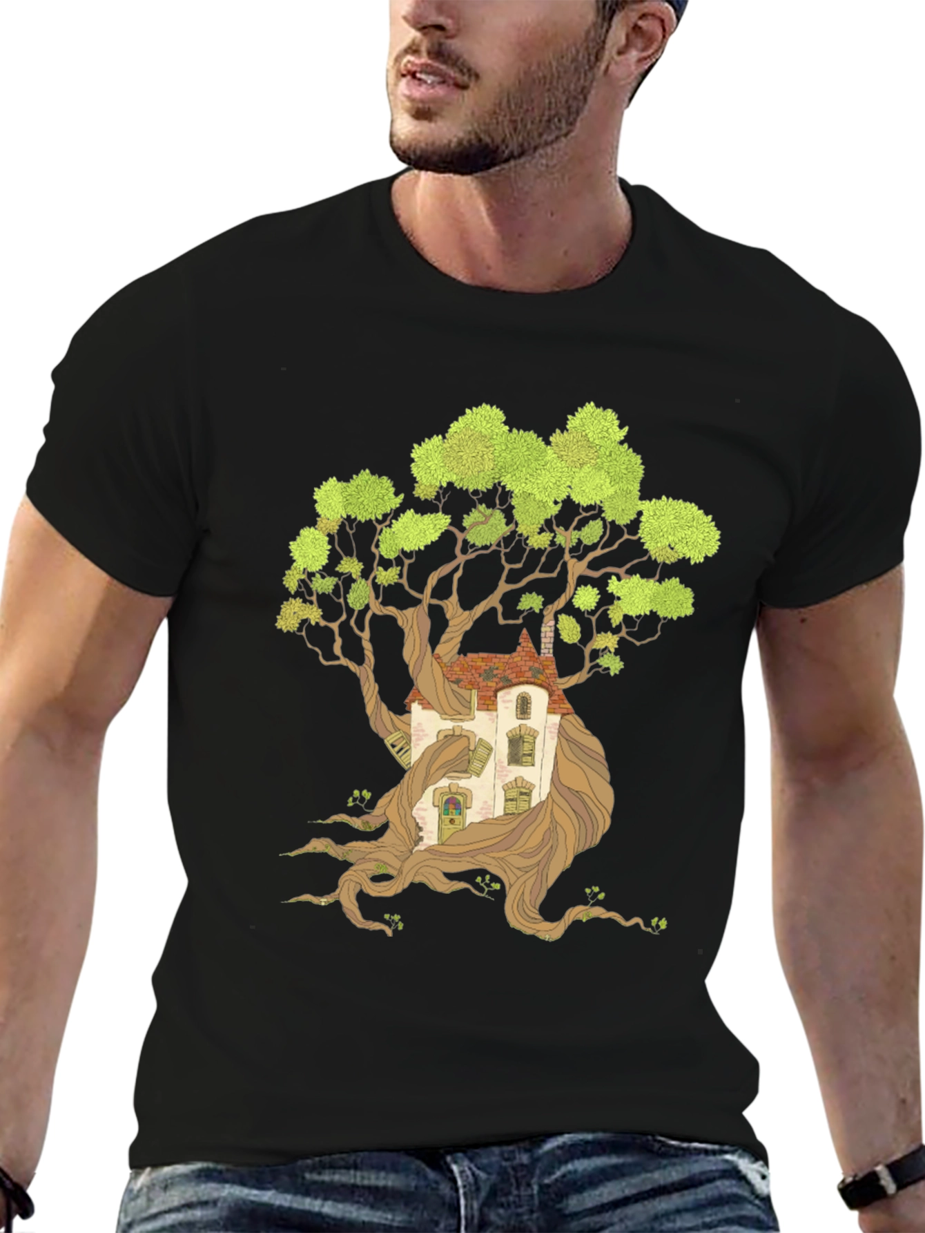 Treehouse Graphic Print Tee