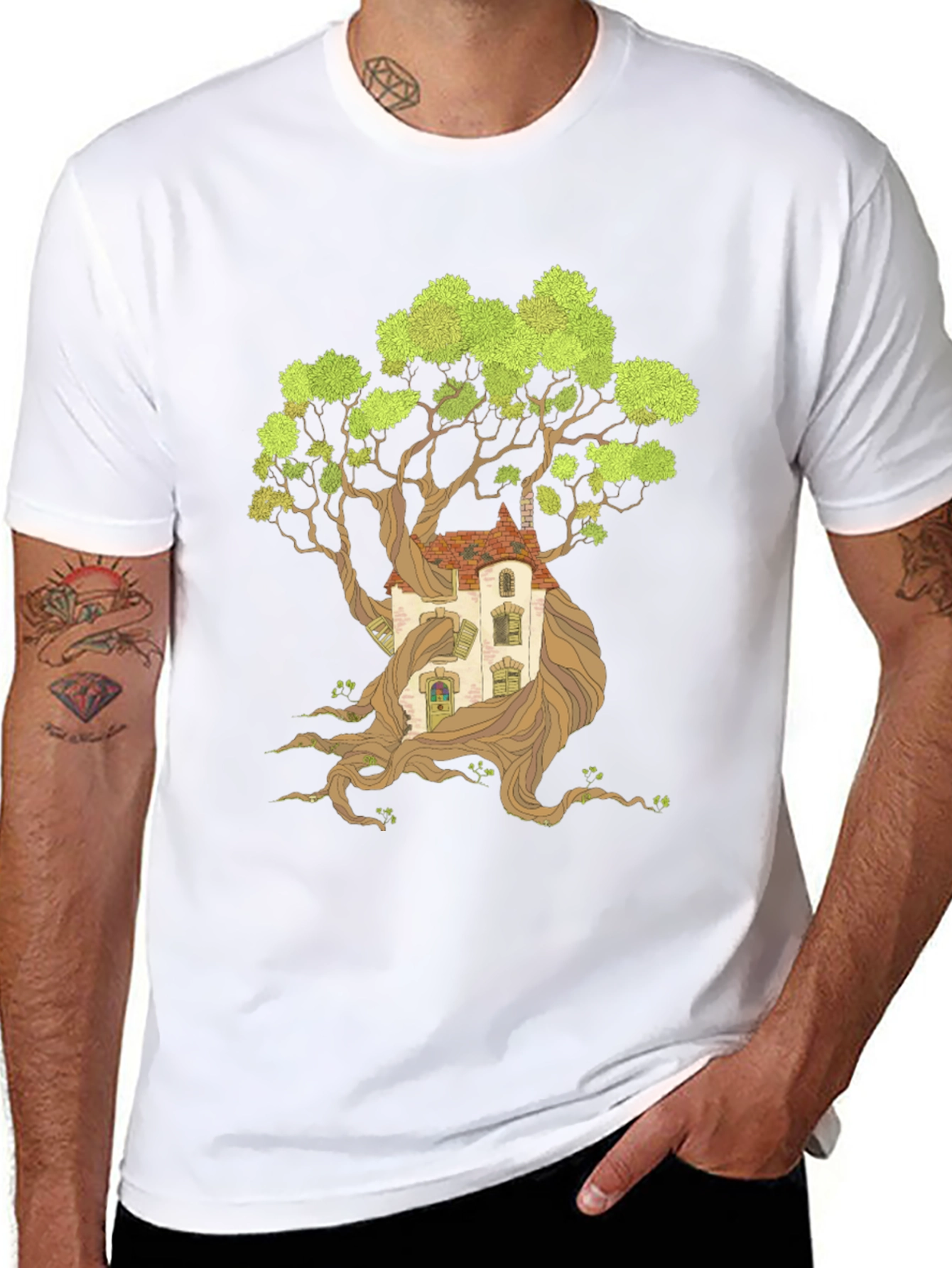 Treehouse Graphic Print Tee
