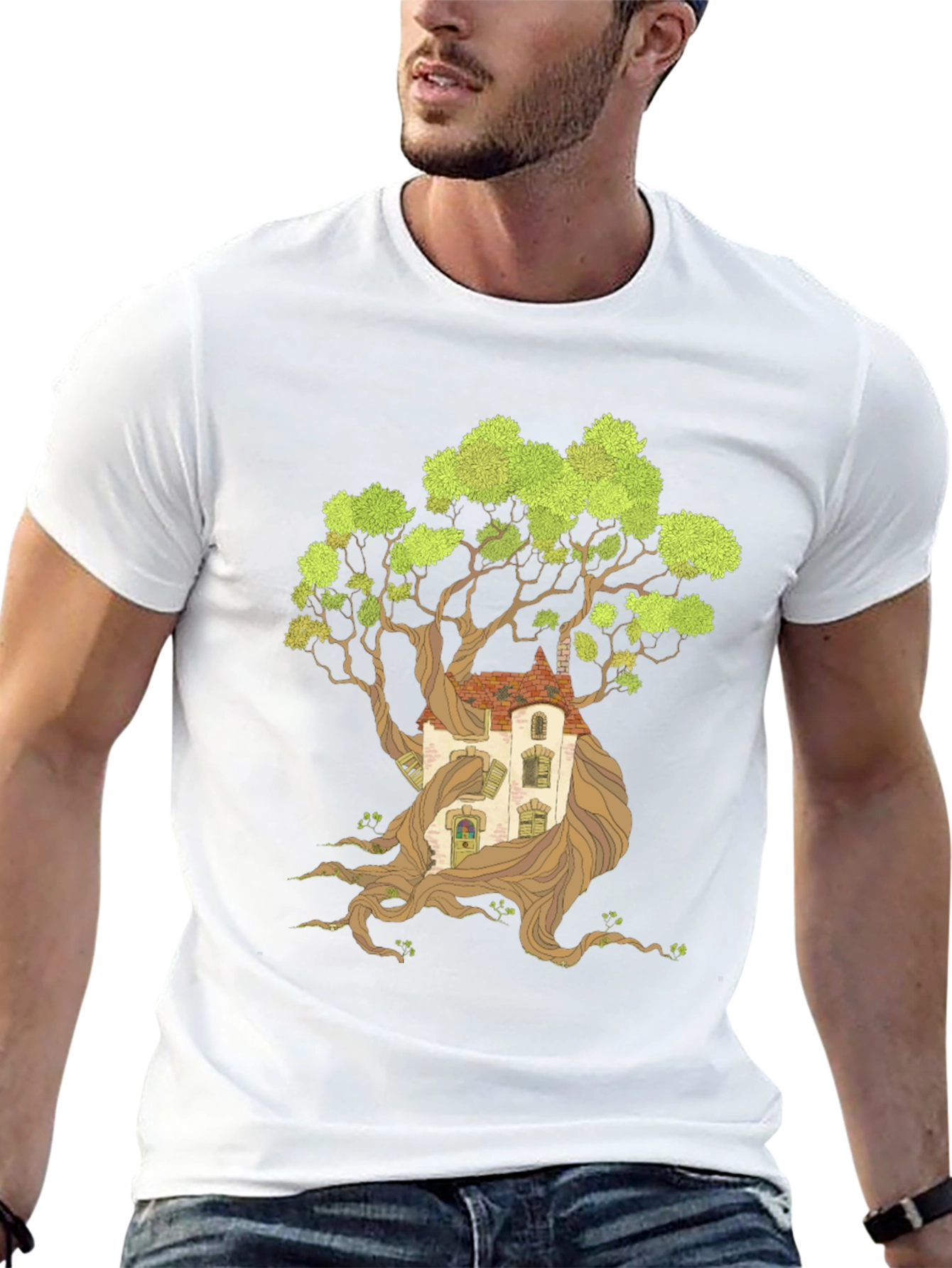 Treehouse Graphic Print Tee