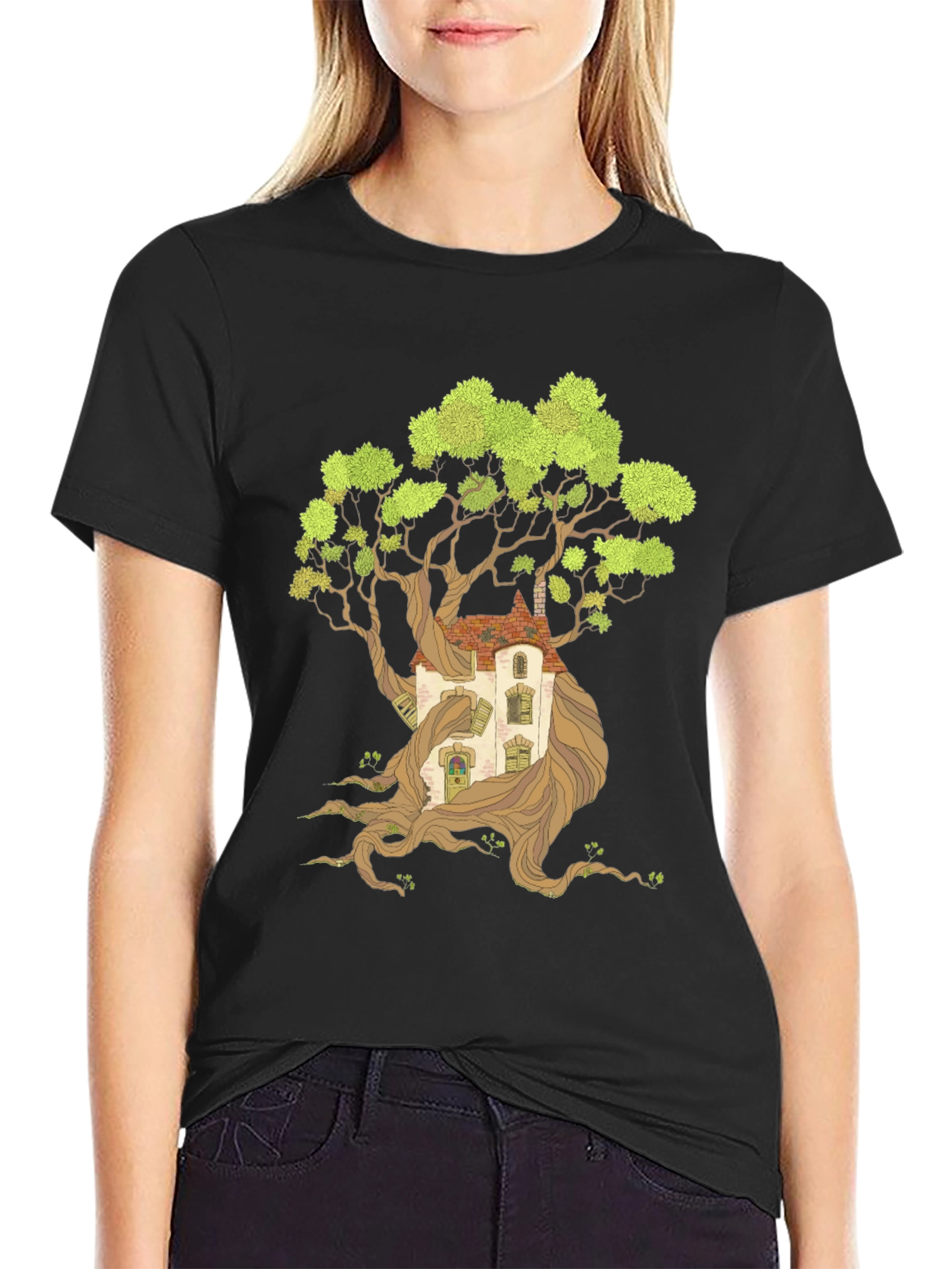 Treehouse Graphic Print Tee