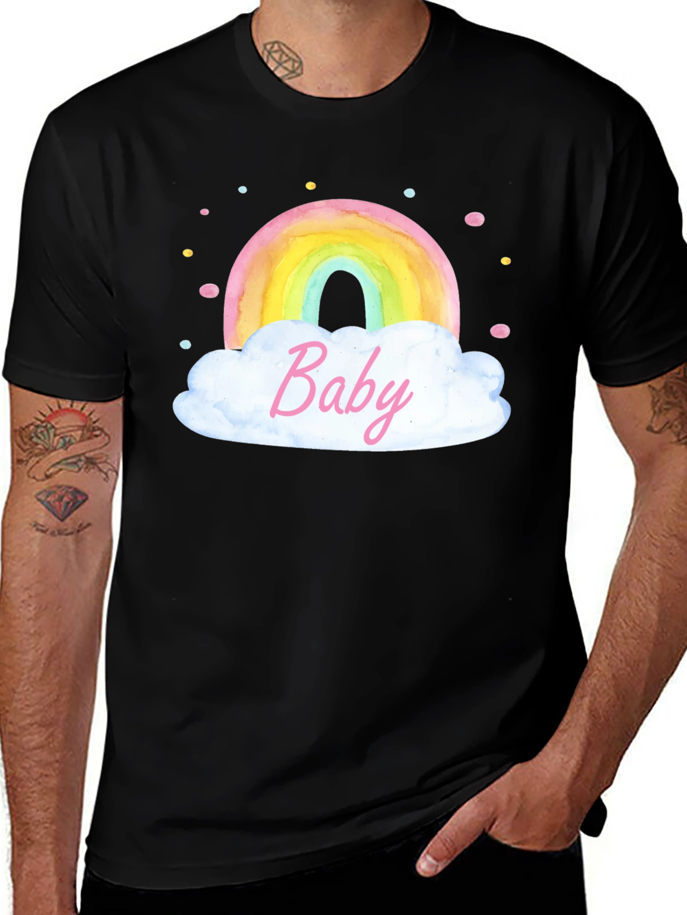 Rainbow Baby Graphic Tee - Soft Cotton Comfort