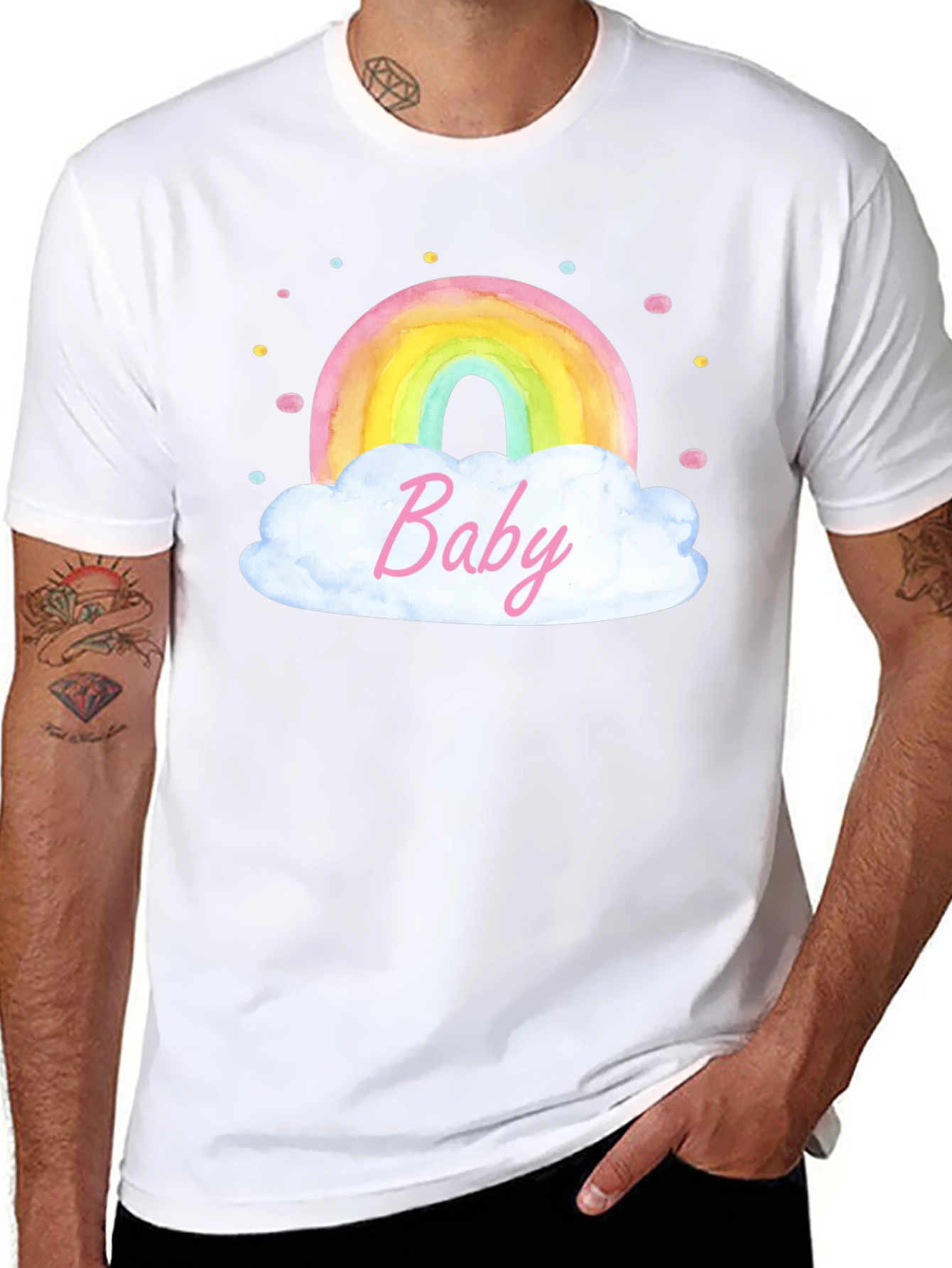 Rainbow Baby Graphic Tee - Soft Cotton Comfort