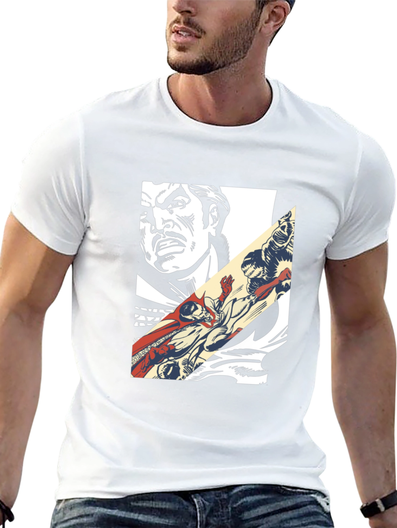 Comic Book Graphic Tee - Retro Pop Art Style