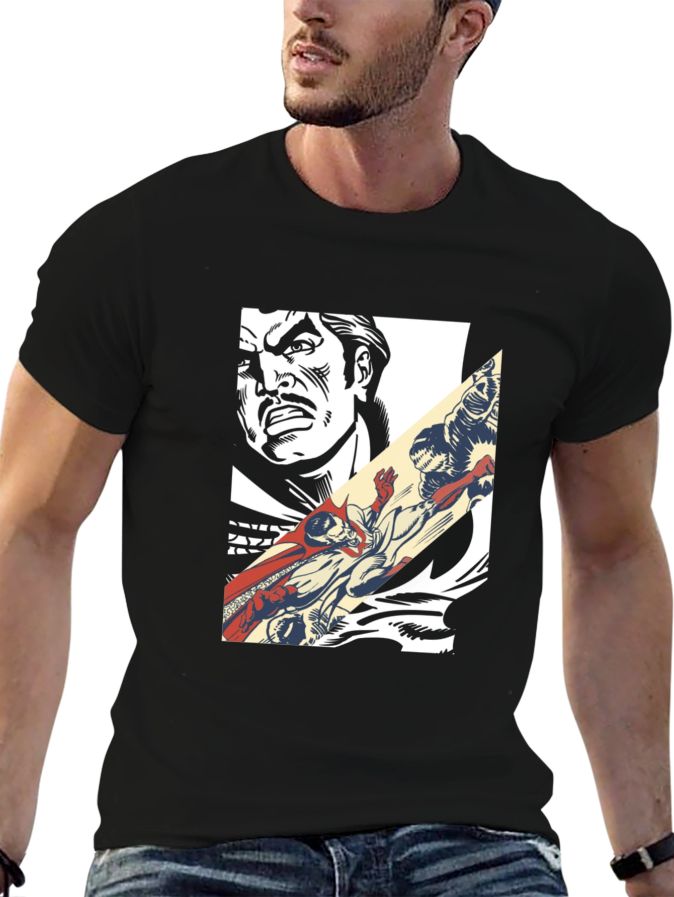 Comic Book Graphic Tee - Retro Pop Art Style