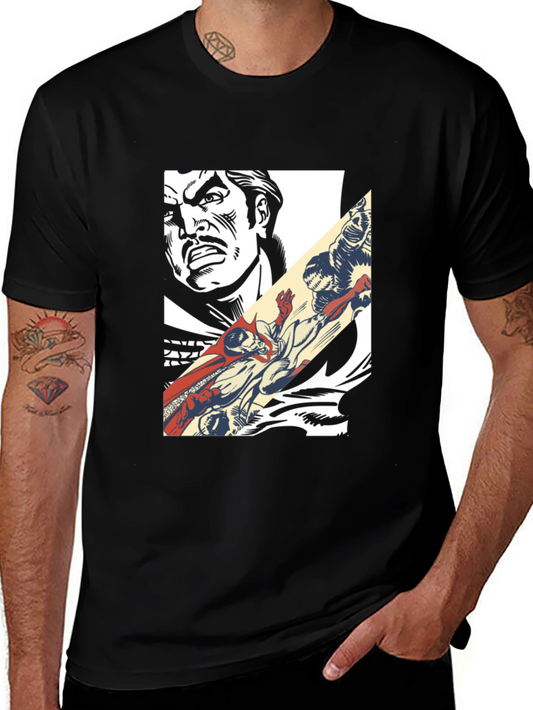 Comic Book Graphic Tee - Retro Pop Art Style