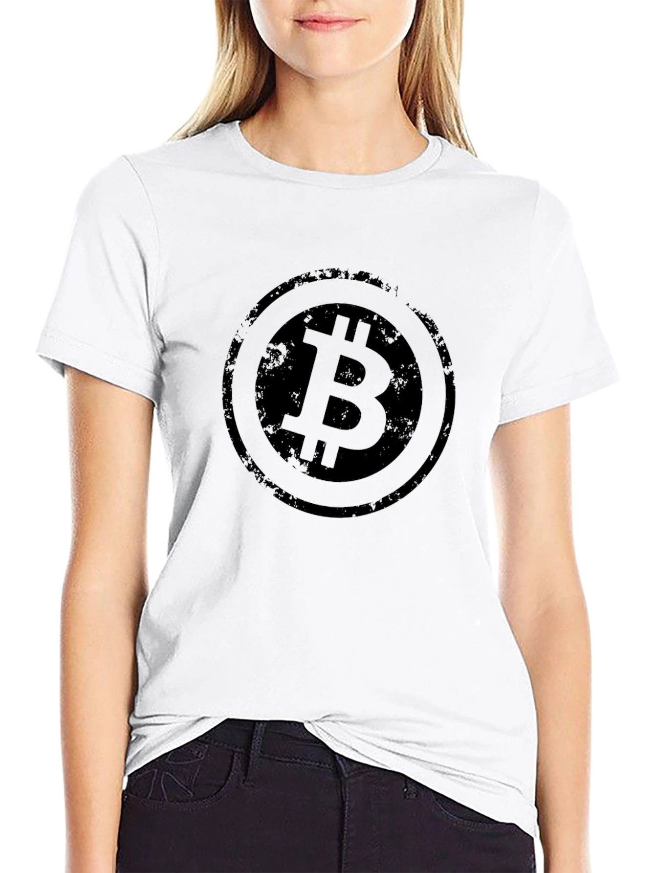 Bitcoin Logo Graphic Tee - Black
