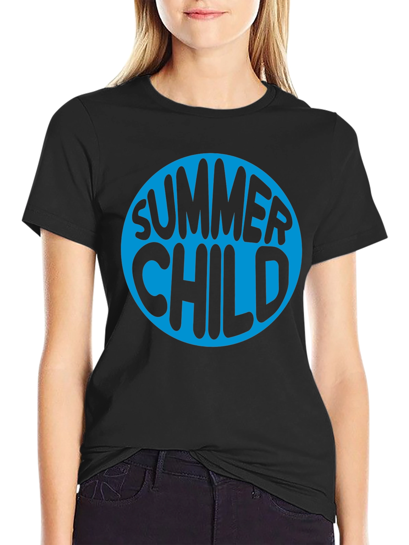 Summer Child Black T-Shirt