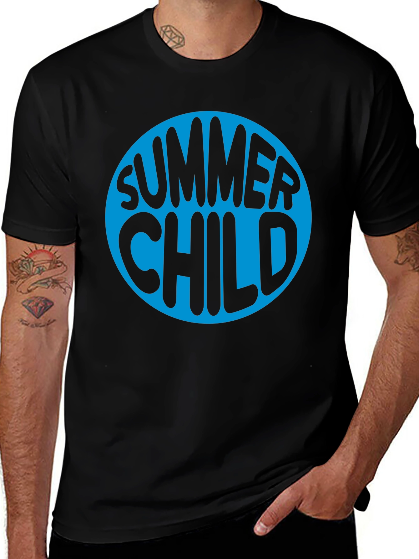 Summer Child Black T-Shirt