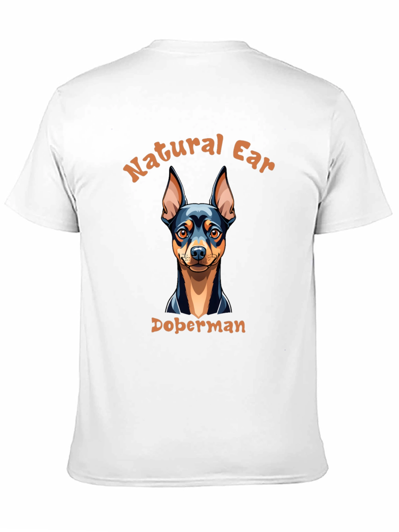 Natural Ear Doberman Dog T-Shirt