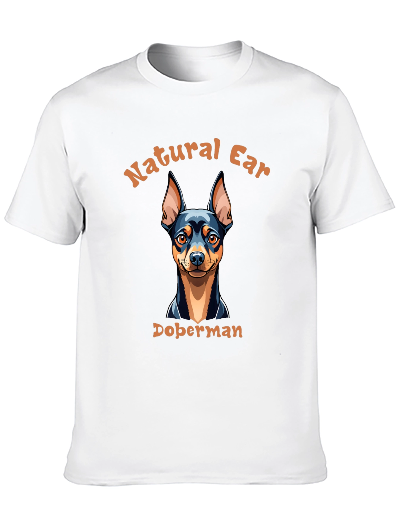 Natural Ear Doberman Dog T-Shirt