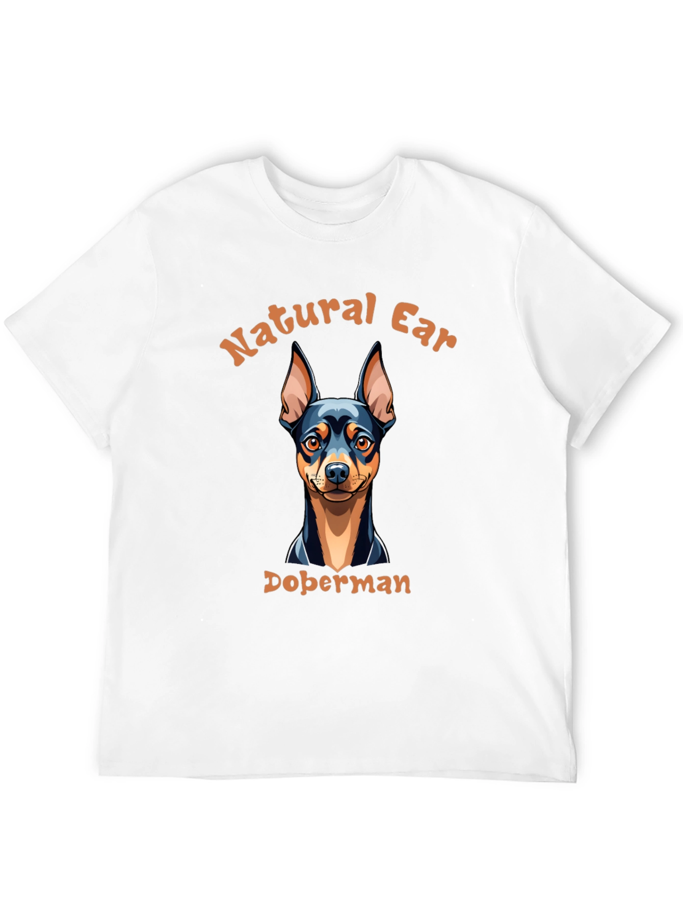 Natural Ear Doberman Dog T-Shirt