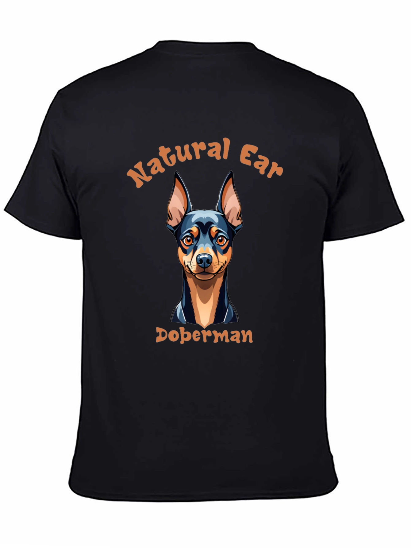 Natural Ear Doberman Dog T-Shirt