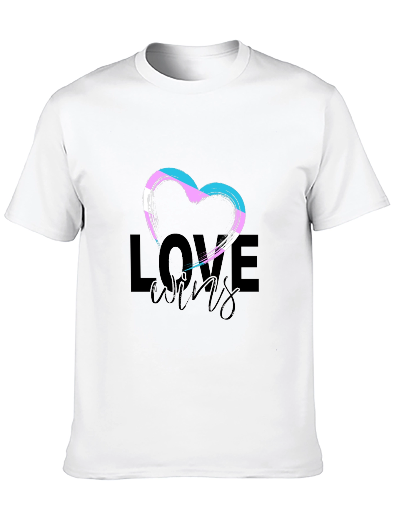 Love Wins Transgender Pride Heart T-Shirt